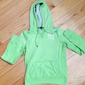 Abercrombie and Fitch lime green hoodie